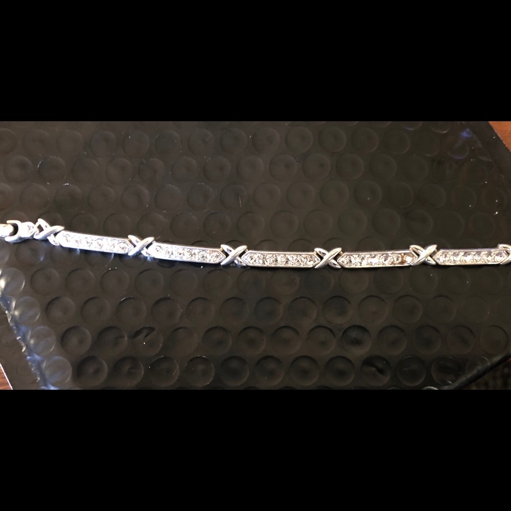 Faux diamond bracelet